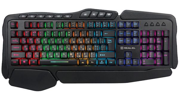 Клавиатура проводная REAL-EL 8900 Gaming RGB Macro