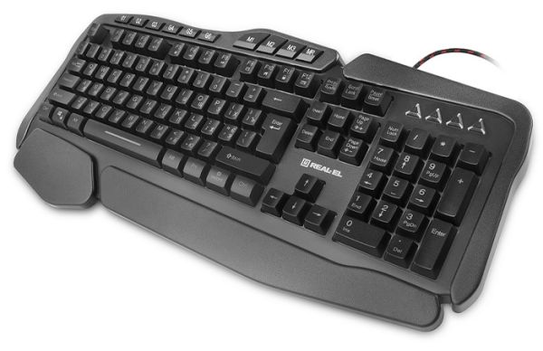 Клавиатура проводная REAL-EL 8900 Gaming RGB Macro