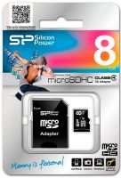 Карта памяти 8GB Silicon Power MicroSDHC 