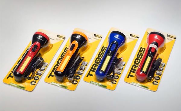 АКЦИЯ! Фонарик Tiross TS1855 ручной microUSB аккумуляторный 1200mAh