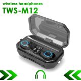 Бездротові Bluetooth навушники True Wireless M12 Black (ОРИГІНАЛ)