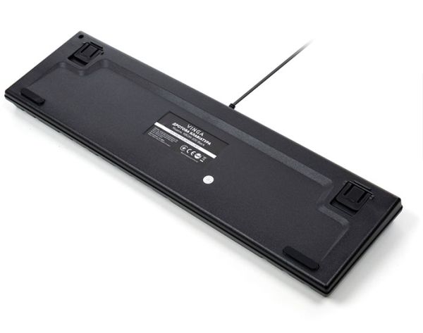 Клавиатура проводная Vinga KBGM-100 LED Blue Switch USB Black