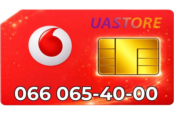 Красивий номер Водафон 066-0-654-000 (0660654000)