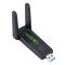 Двухдиапазонный WiFi-адаптер 1300 Мбит/с WiFi-5 USB 2.0 (2.4GHz+5.8GHz) 802.11ac Mu-MIMO с антеннами 2x5 дБ
