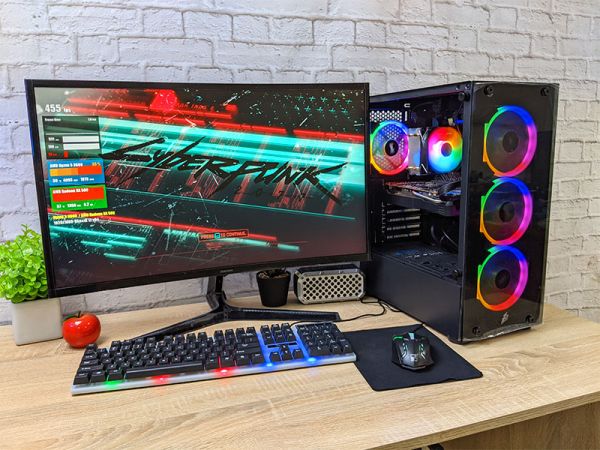 АКЦИЯ! Игровой Компьютер RYZEN 5 6 ядер + RX 580 8GB + 16GB + SSD M.2 + Монитор 27" (ZEVS PC10420U)