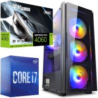 АКЦИЯ! Игровой Компьютер Intel i7 10700F + RTX 4060 8GB + 32Gb DDR4 +SSD M.2 (ZEVS PC 11200R)
