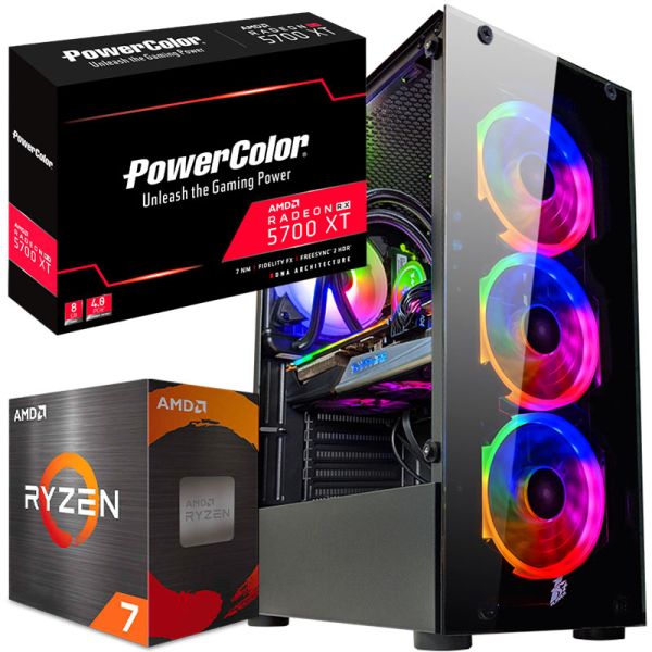 АКЦИЯ! Мощный Игровой ПК RYZEN 7 16 потоков + RX 5700XT + 32GB + SSD M.2(ZEVS PC12995U)