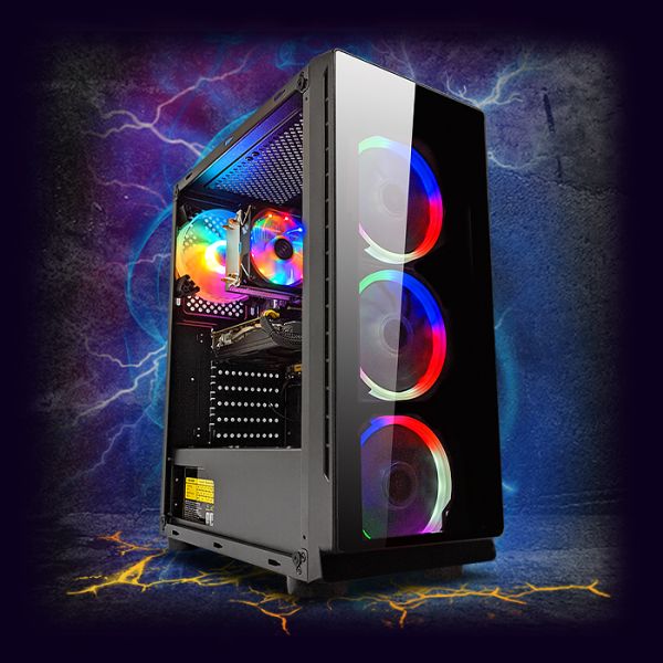 ИГРОВАЯ сборка "ZEVS PC 9610U" | RX 570 8GB | AMD Ryzen 5 6 ядер |SSD M.2 | Wi-Fi | WIN11
