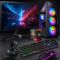 Игровой ПК + Монитор 24'' + Клавиатура + Мышь Ryzen 7 1700 + RX 5600XT 6GB SSD M.2 (ZEVS PC S870)